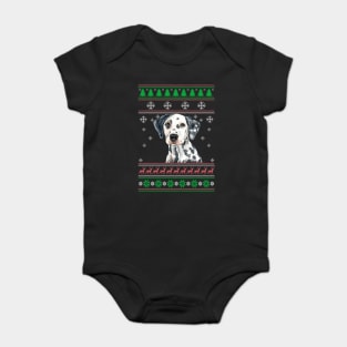 Cute Dalmatian Dog Lover Ugly Christmas Sweater For Women And Men Funny Gifts Baby Bodysuit